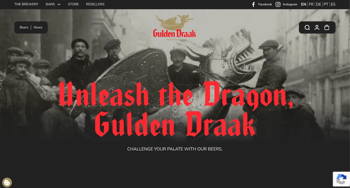 Gulden Draak Portugal beer online store screenshot