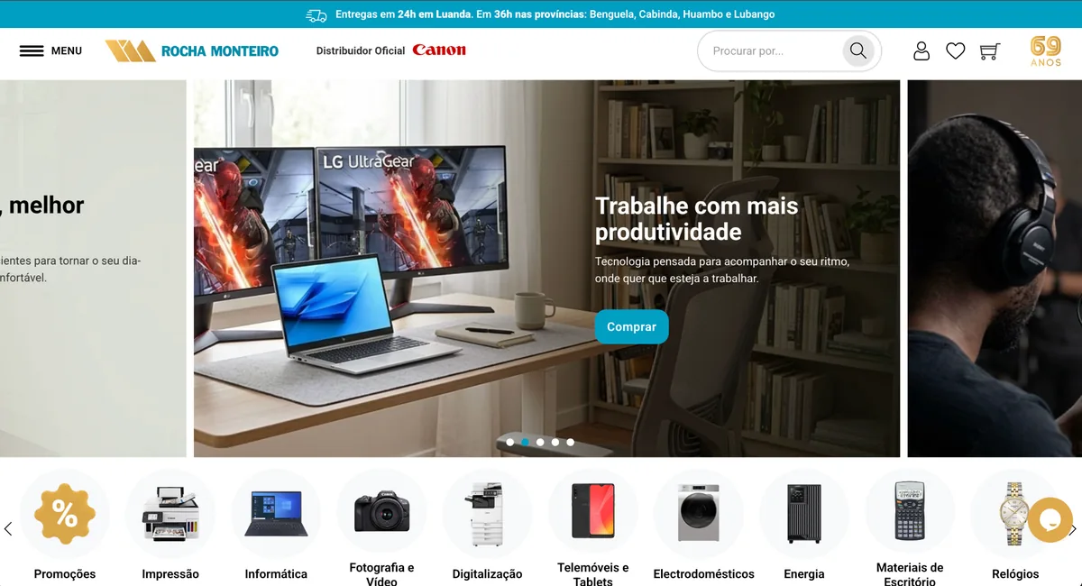 ROMO WooCommerce technology store screenshot